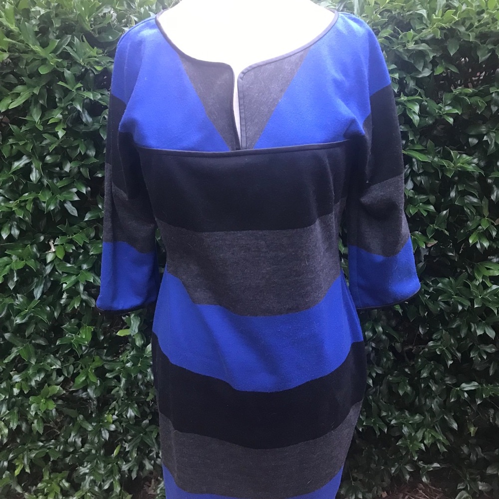 Max Studio Striped 3/4 Sleeve Dress, Size: M